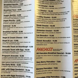 Breakfast menu 05/23/21