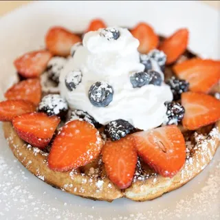 Waffle with All Fresh Berries Breakfast