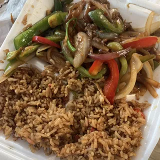 D10. General Tso's Chicken and Egg Roll Combo