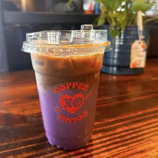 Ube Iced Coffee