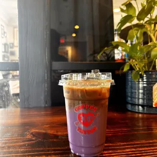 Ube Iced Coffee