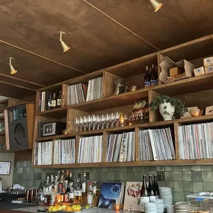 Behind the bar
