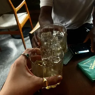 Whiskey on the rocks
