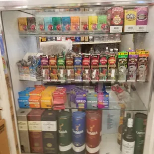 a fridge full of liquor