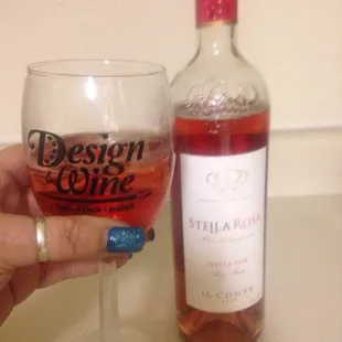 Stella Rosa. First time drinking it. Too girly for me. Ijs