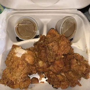 Adobo fried chicken for dinner! Eat Local