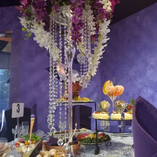 Table decor for a wedding