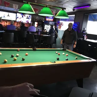 a pool table
