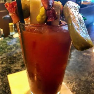 Best Bloody Mary I've ever had. Crazy. And made with habanero vodka. Feel the burn.