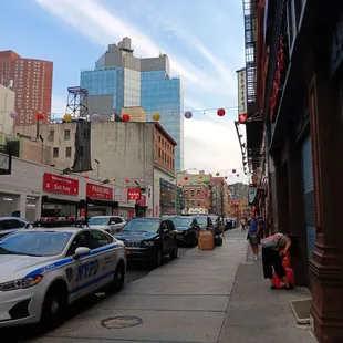 Exterior sidewalk view