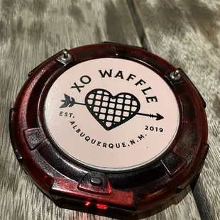 Waiting for our waffle