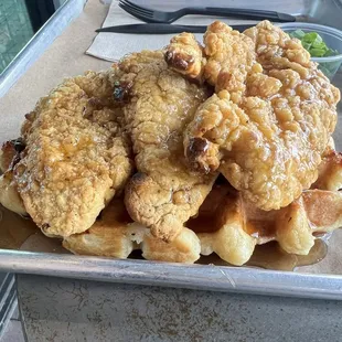 Chicken and waffle