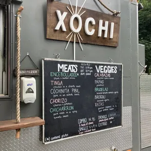 Xochi menu