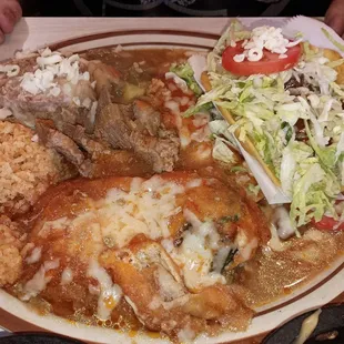 Beef combo dinner