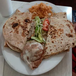 Quesadilla dinner