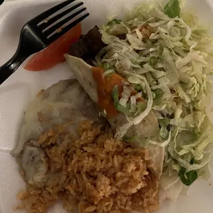 Beef taco lunch to go