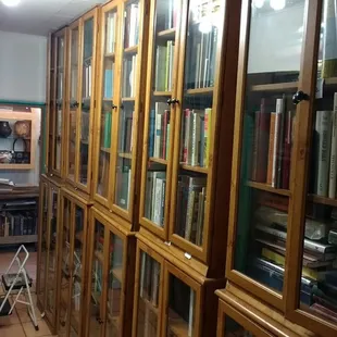 Bookcases of old books