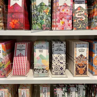 House-made chocolate bars