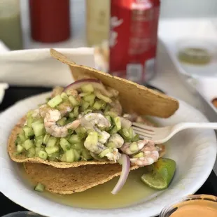a plate of food on a table