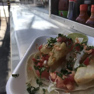 Baja taco. Crispy,Butter flavor