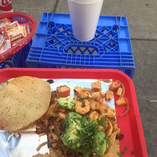 Tostada Caliente De Camaron