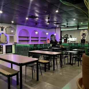 the interior of the restaurant