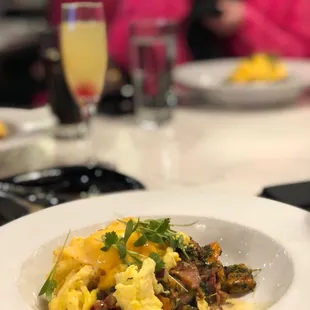 a plate of food on a table