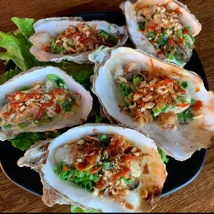 Hàu Nướng Mỡ Hành
