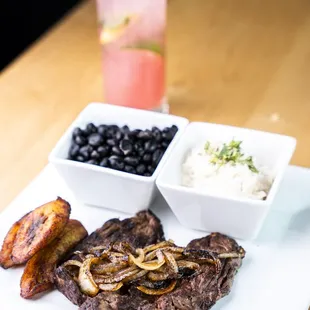 Cuban Steak Plate (one of the most popular dishes)