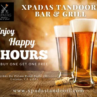 It&apos;s Happy Hour O&apos;Clock at Xpadas! 
 Mon-Thru-12pm -5pm