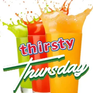 Make sure you join us on this Thirsty Thursday!!