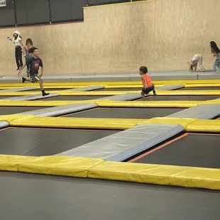 Main trampoline area