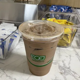 Iced mocha latte