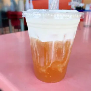 Black Tea with cheese cream.