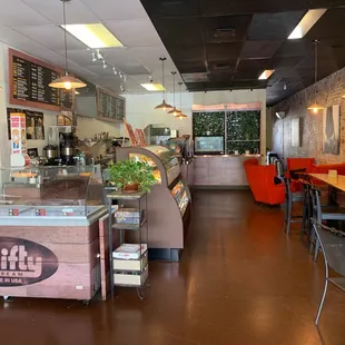 the interior of the restaurant