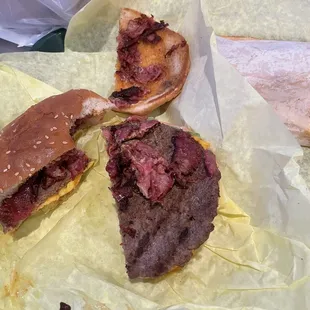 $14 " colossal " burger.