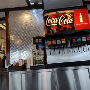 Drink Fountain area in Xris Burgers