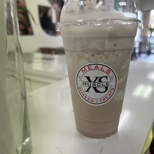 Black and white cookie shake