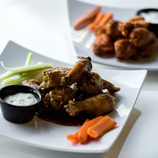 Chicken Wings  BBQ or Hot Buffalo $12