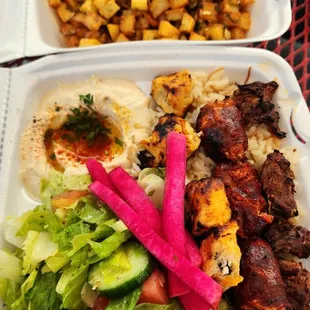 CHICKEN | CHORIZO | BEEF &amp; SPICY POTATOES