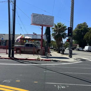 Right on the corner with parking in front... Must try Mexican food in East LA