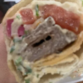 Beef Kabob Burrito