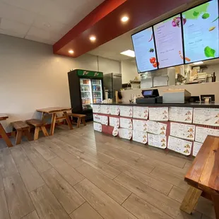 Interior of restaurant