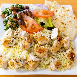Grilled chicken plate