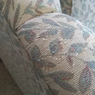 This upholstery was done in the 70s