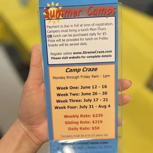 Summer camps
