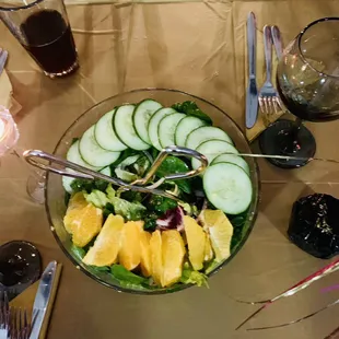 Everyday Orange Salad w/ Orange Vinaigrette Dressing