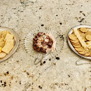 Cheese, Crackers, Turkey, &amp; Roast Beef Spread With L &amp; W to represent the host Lolita Walker of the 2019 Women's Retreat