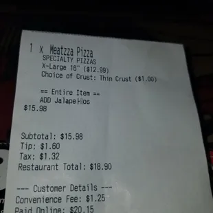 Robbery for what you get