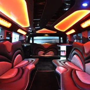 Another interior picture of Hummer H2 "Sassy" Limo